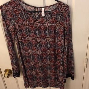 Boho blouse by xhilaration size S/P